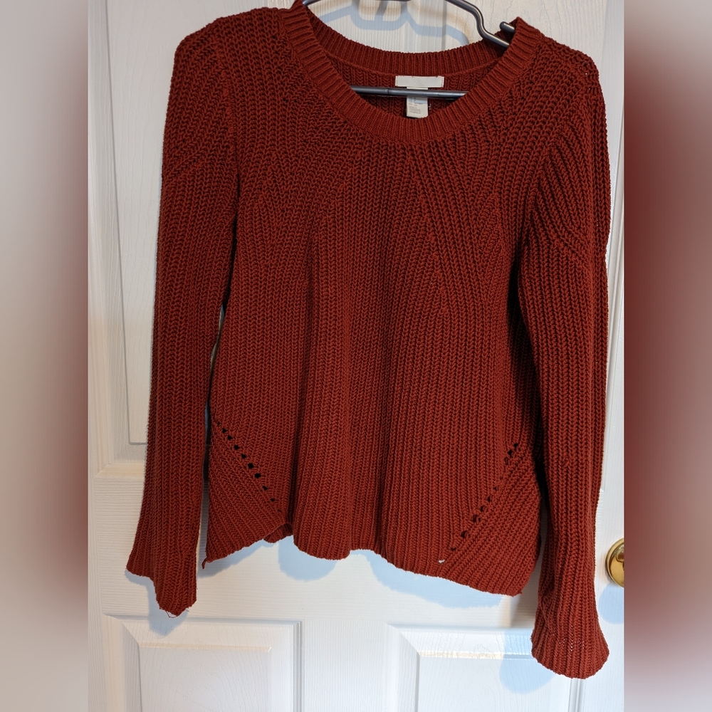 Burnt orange sweater